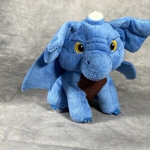 Azuro le dragon blue Plush Stuffed Animal Auzou 2016 Collectible French Toy